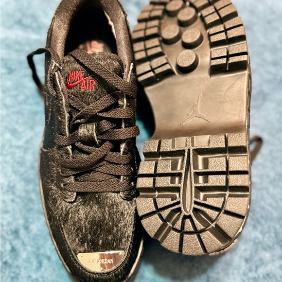 Nike Air Jordan 1 Brooklyn Low Platform Shoes Gym Black Women's 9 - Picture 2 of 5